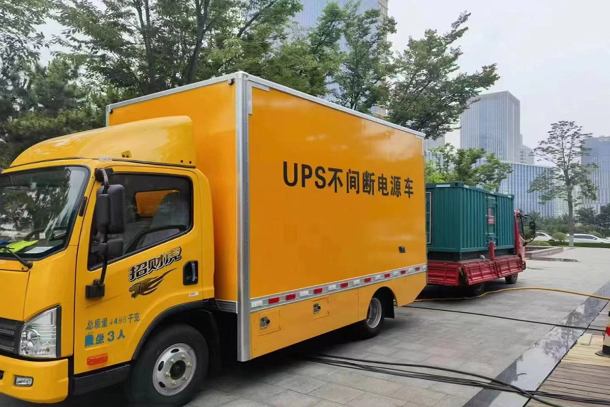 南充发电机租赁施工现场