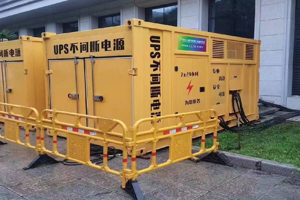 南充发电机租赁施工现场