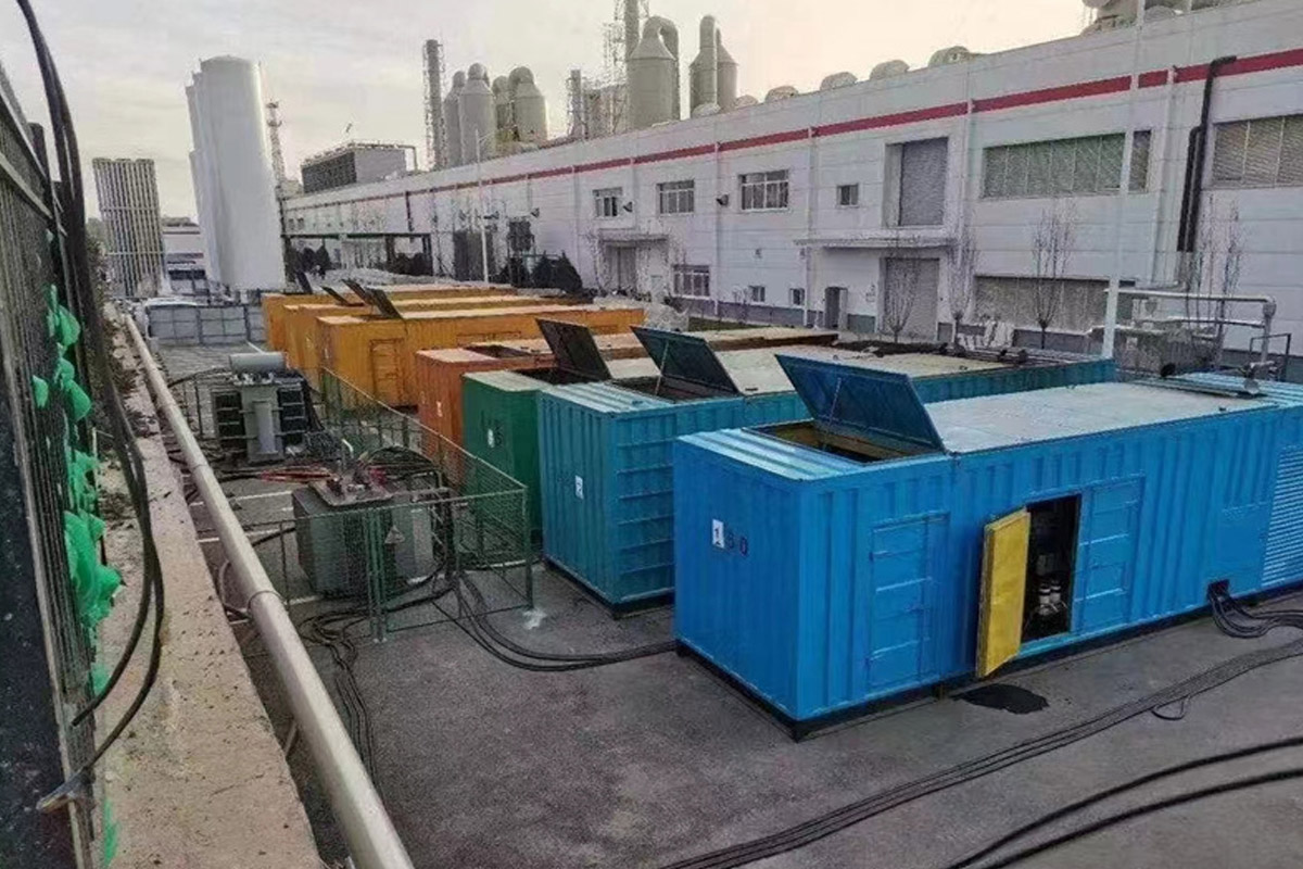 南充发电机租赁施工现场